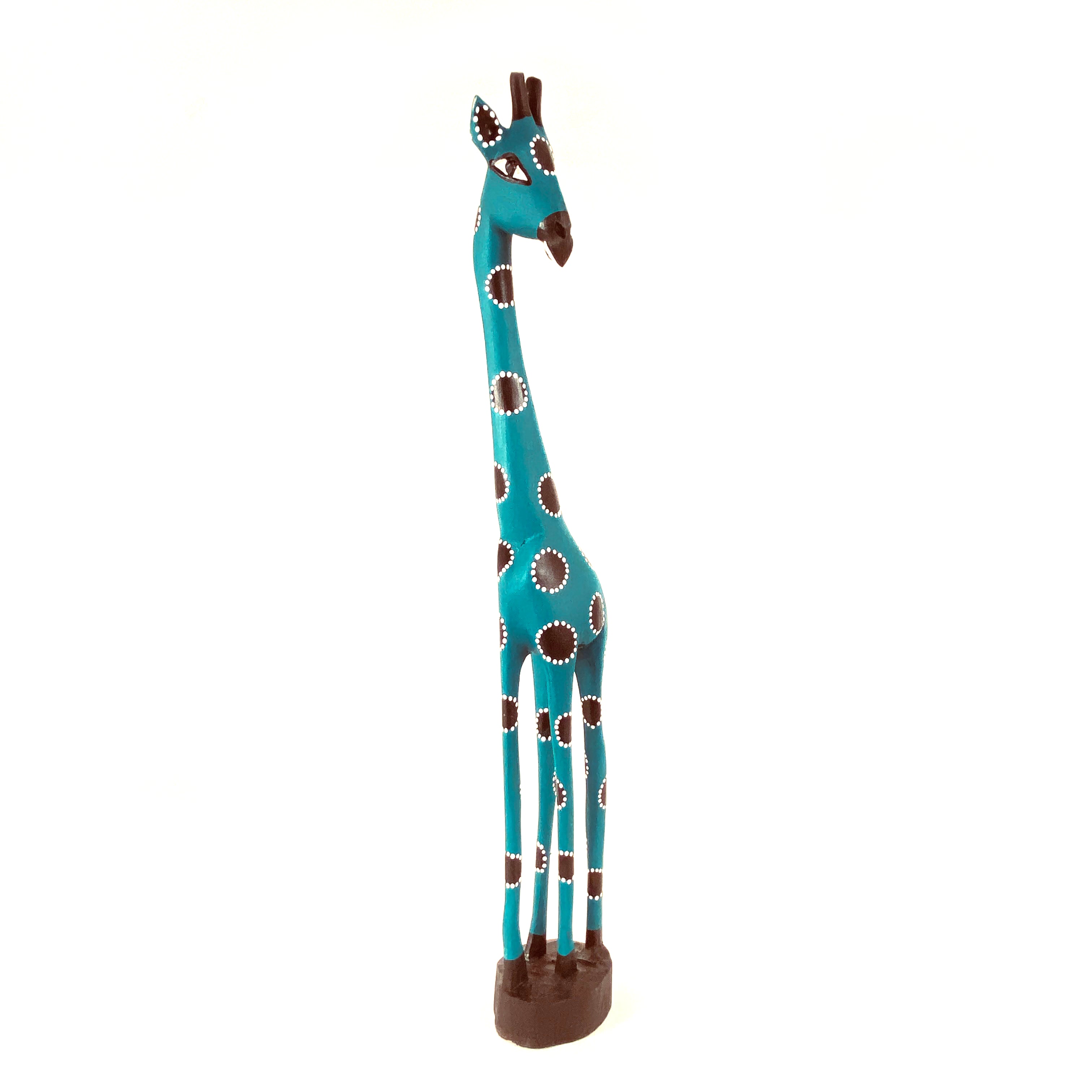 Colorful Painted Wood Giraffe - 24"