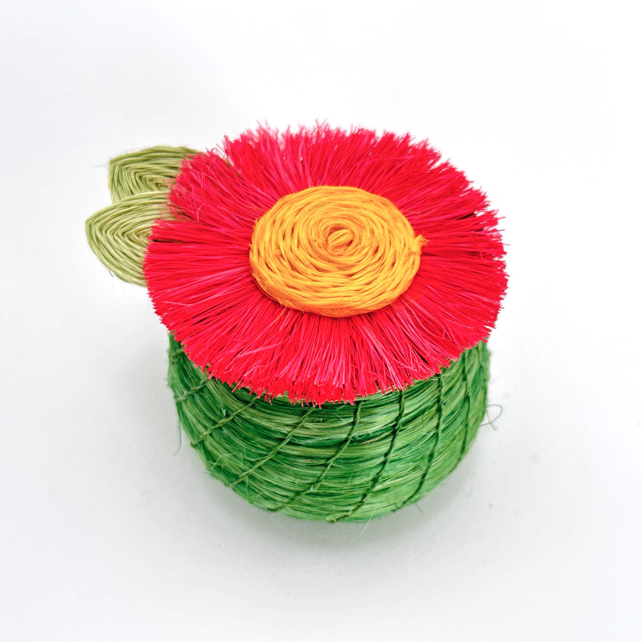 Tiny basket with flower on top