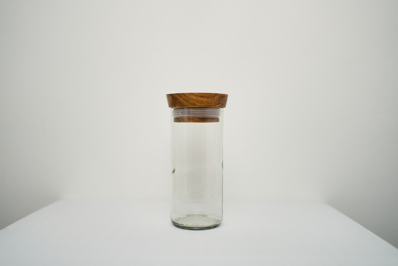 Clear Glass Canister
