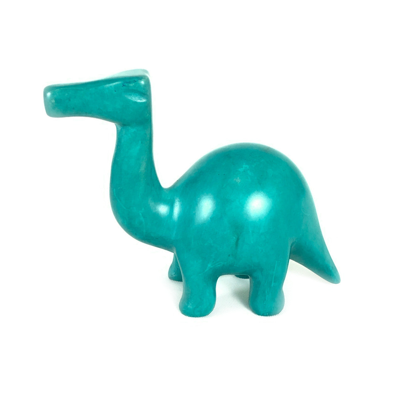 turquoise soapstone dinosaur 4 inches long