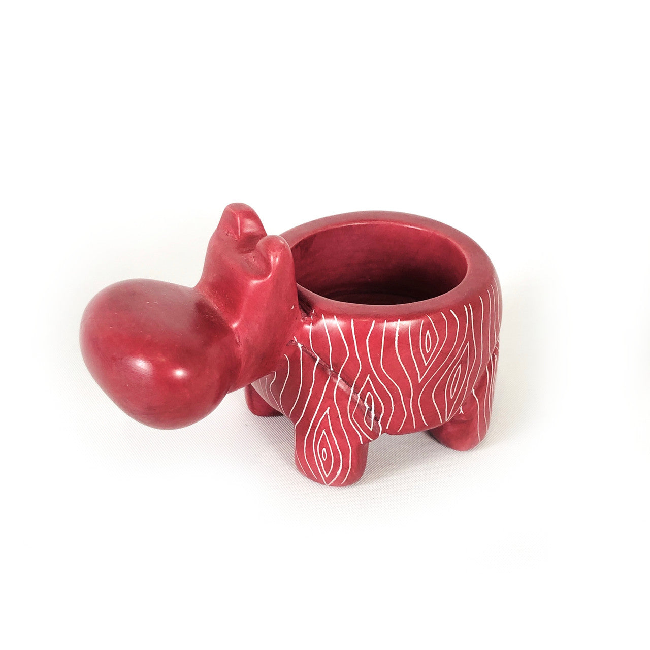 Rosé Hippo tealight candle holder