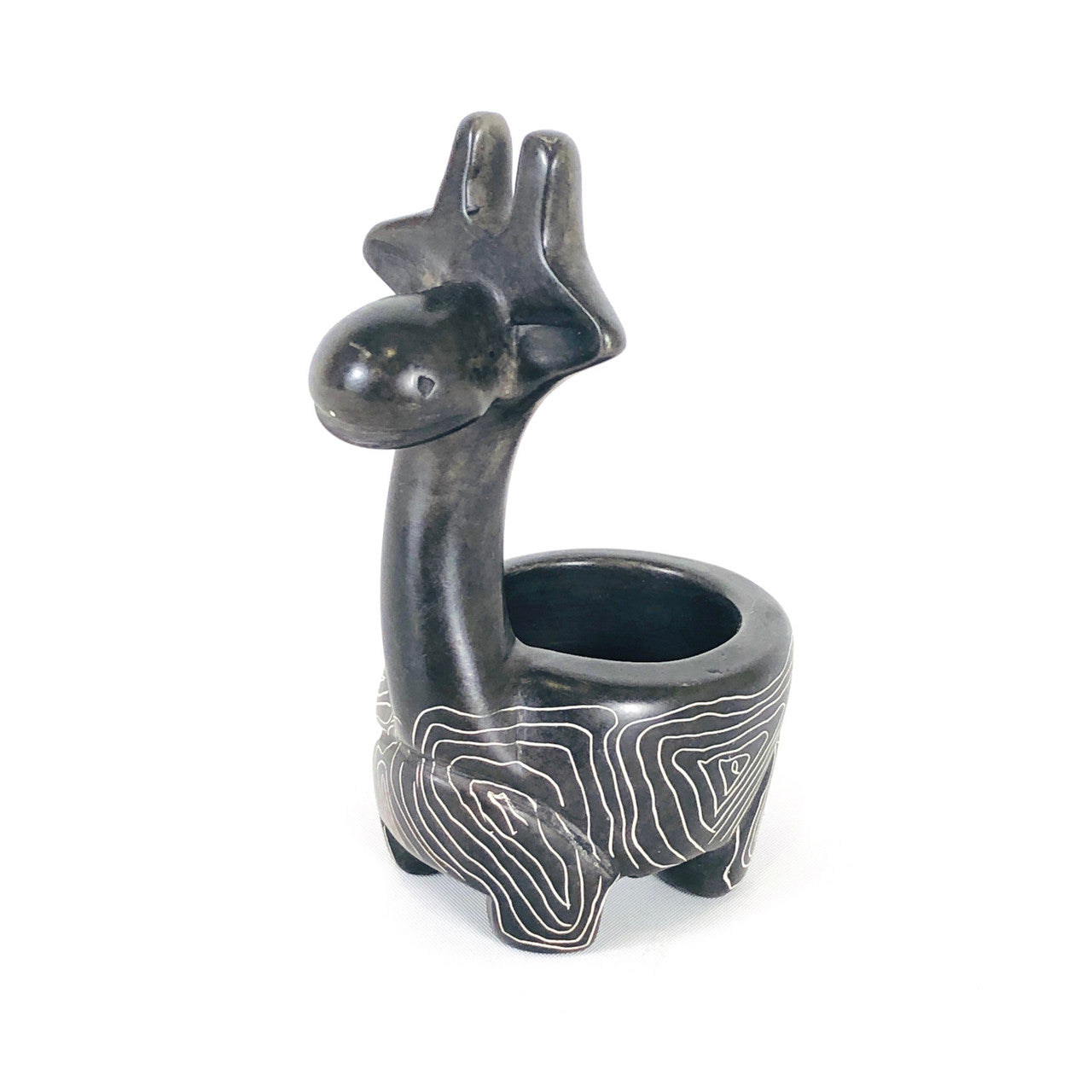 adorable gray giraffe tealight holder