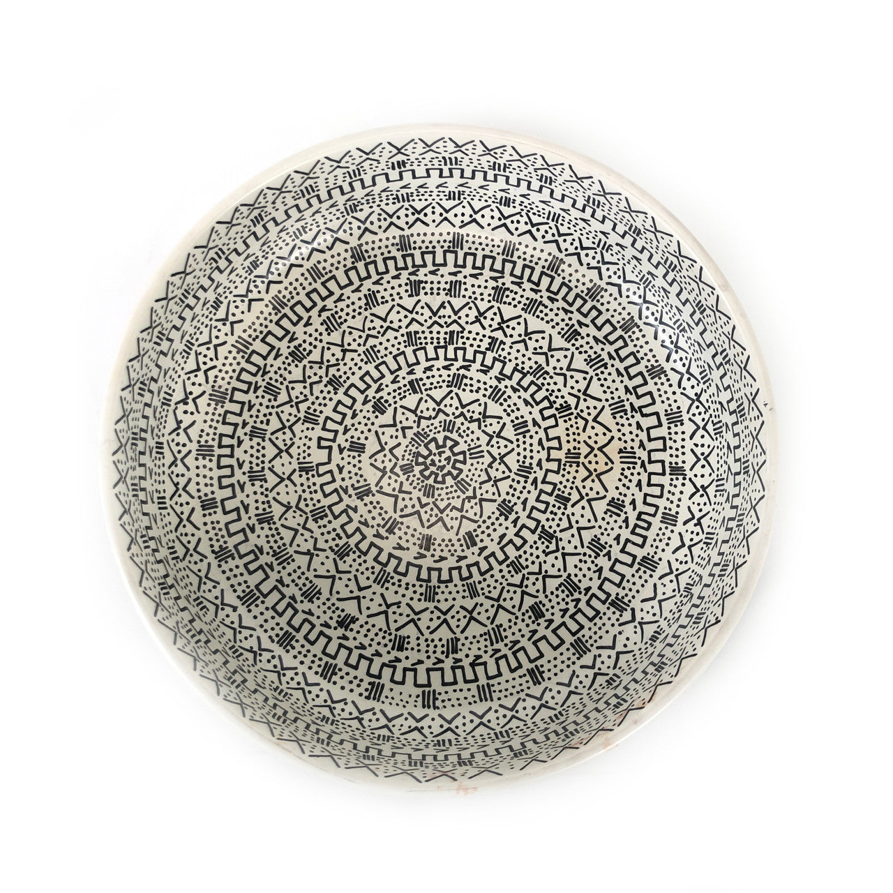 ecru centerpiece stone bowl