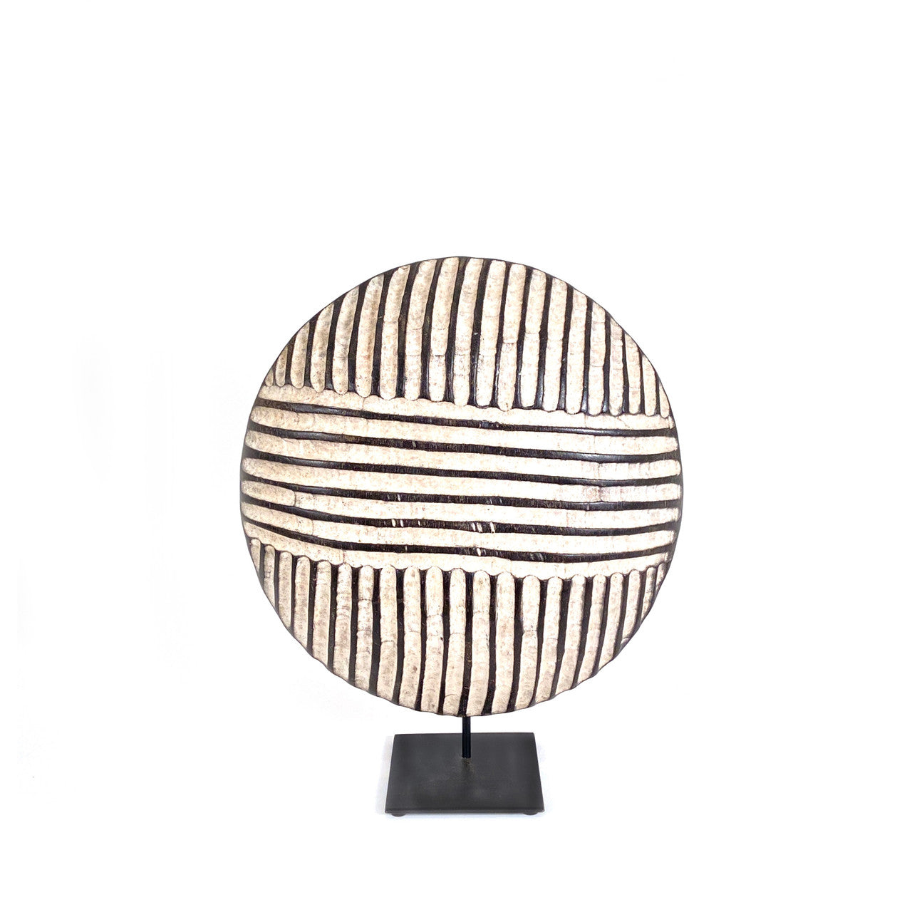 Round shield on a stand from Cameroon