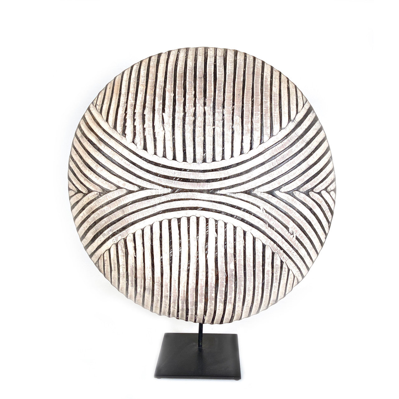 Wooden shield wall art