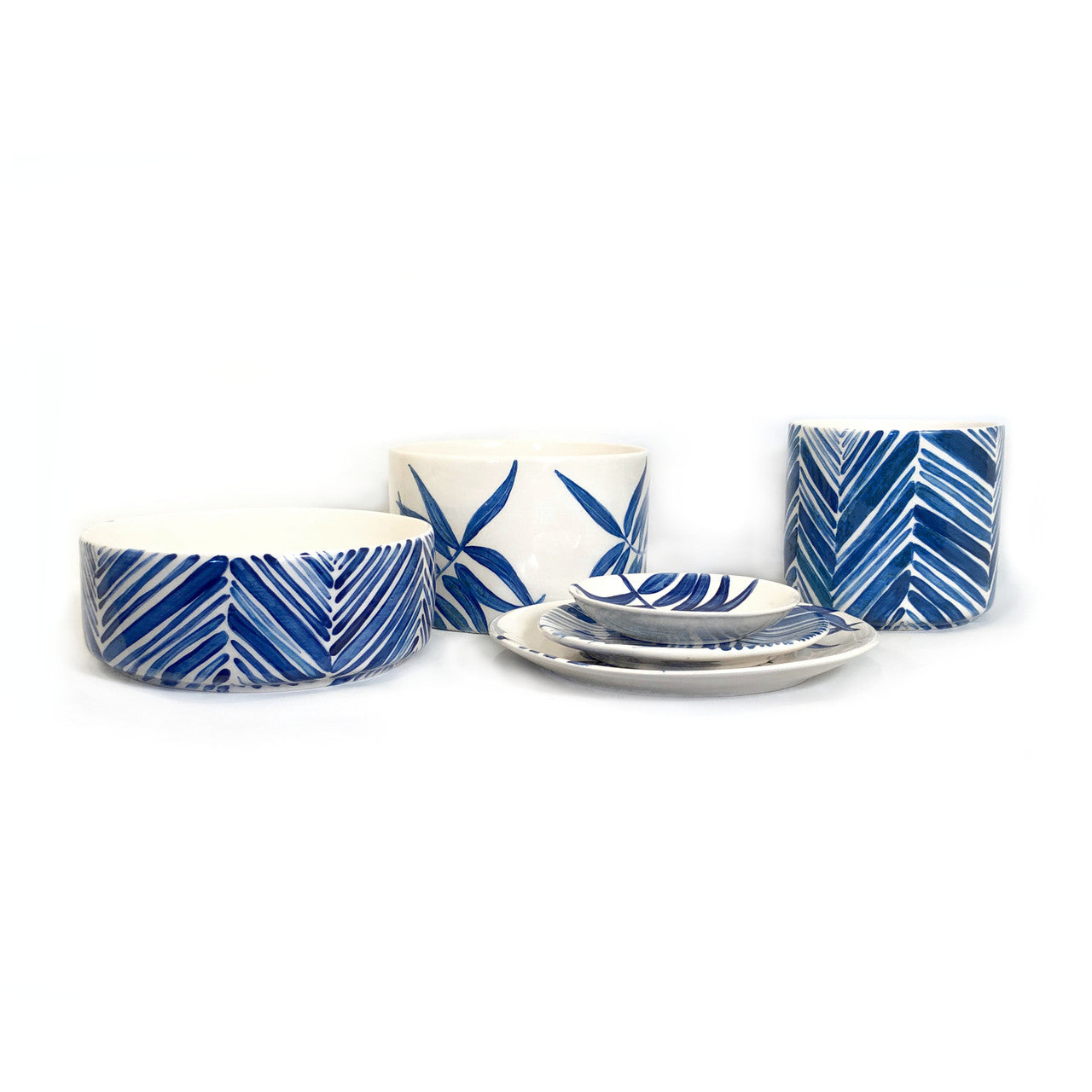 blue leaves collection