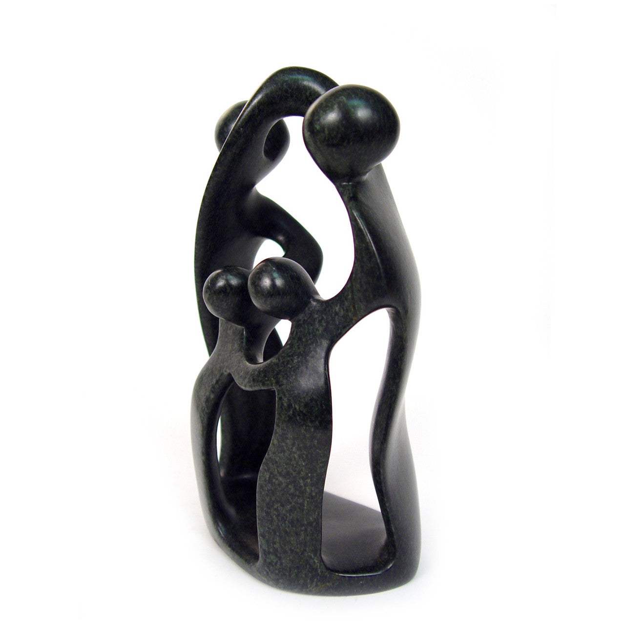 shona sculpture of a family of four