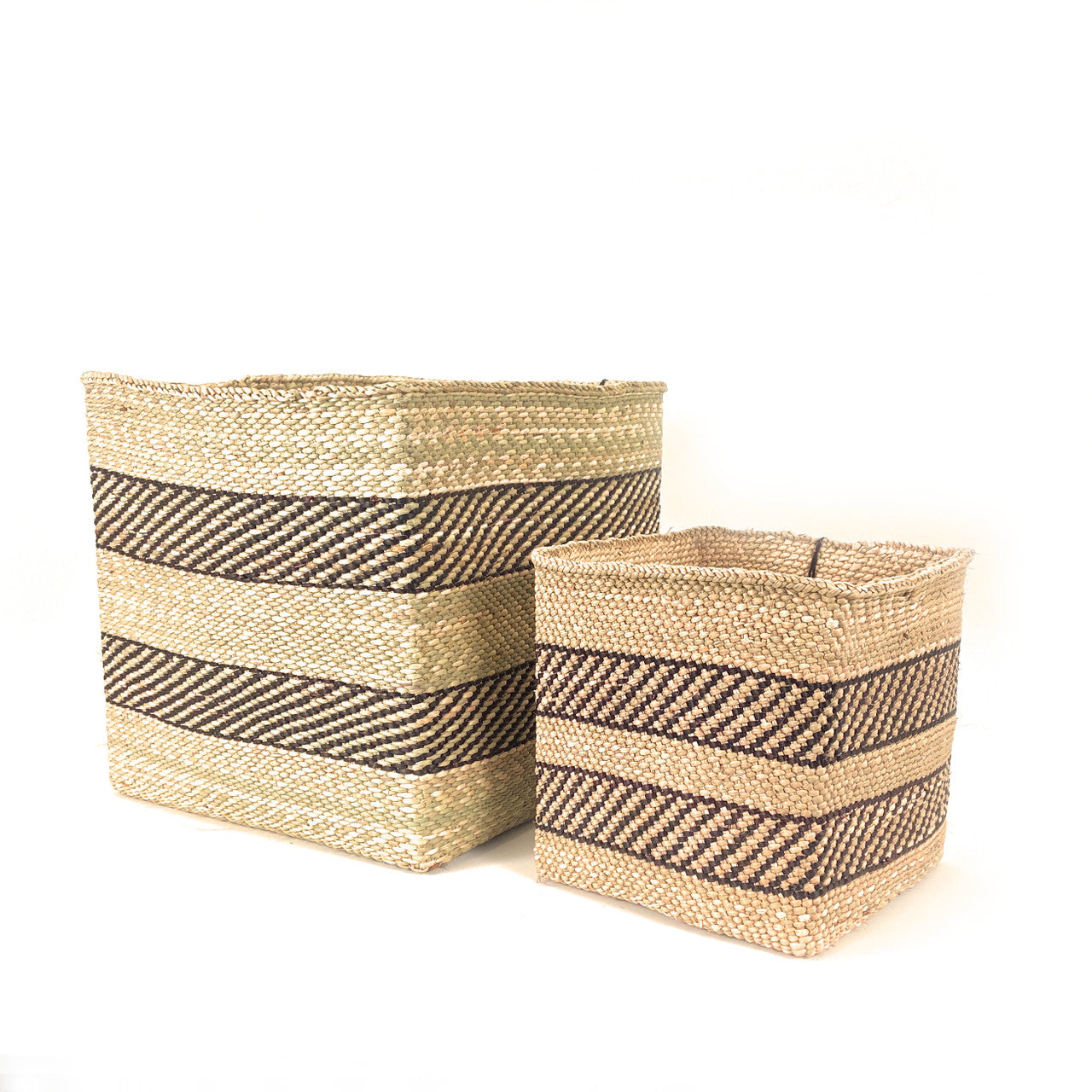 Square Iringa basket without lid