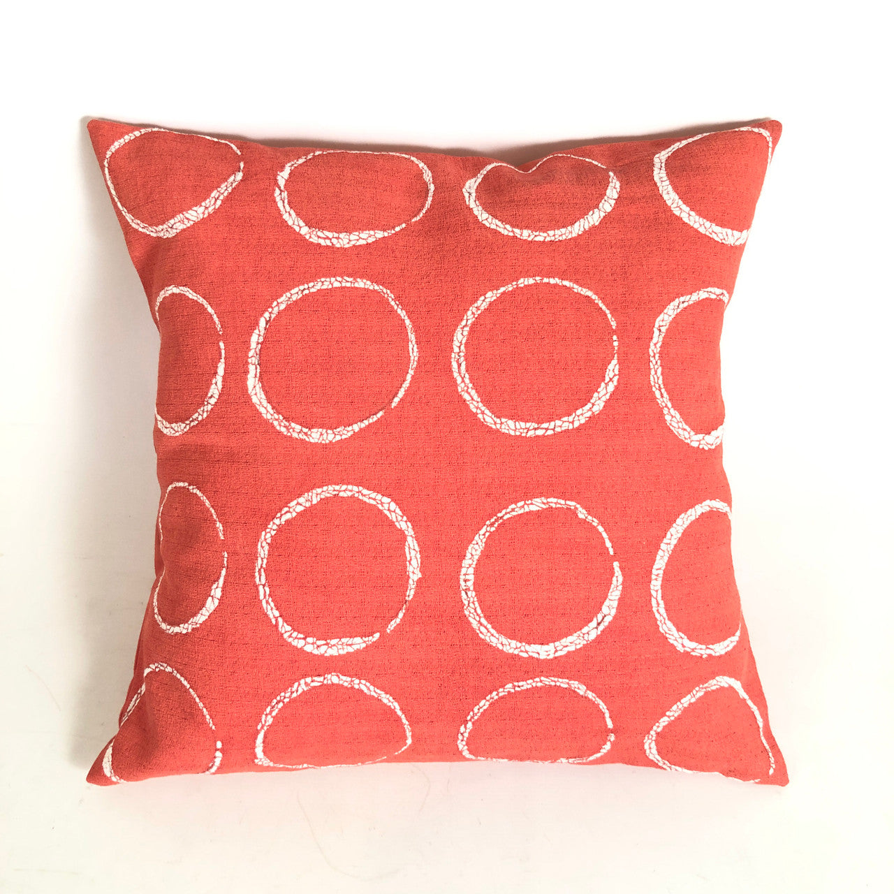 Sadza Circles Pillow - Madagascar Coral