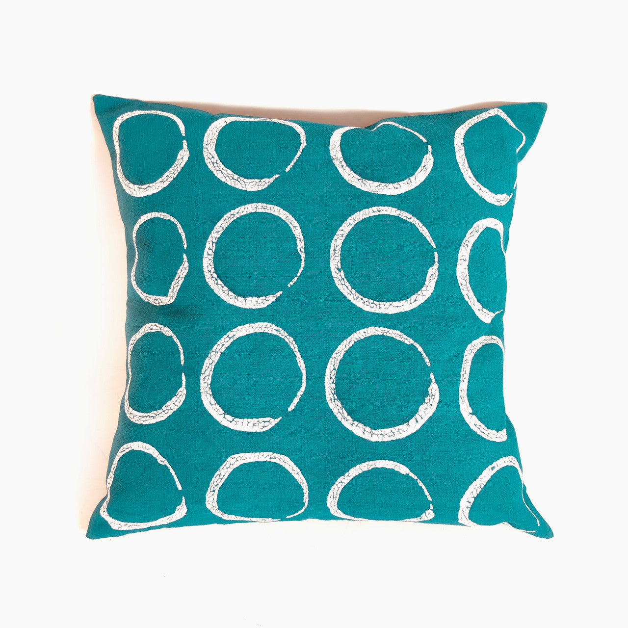 Sadza Circles Pillow - Seychelles Teal