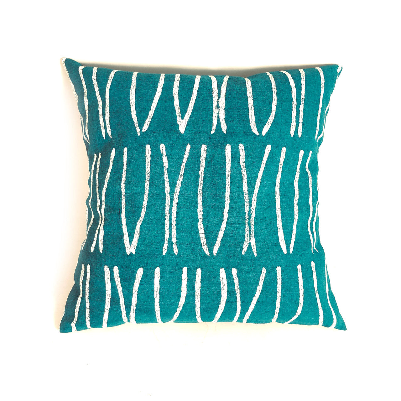 Sadza Lines Pillow - Seychelles Teal