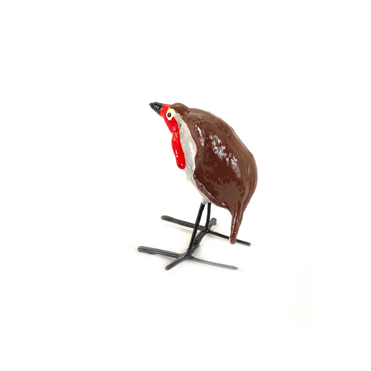 Seedpod Robin figurine back view