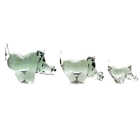 recycled glass warthogs