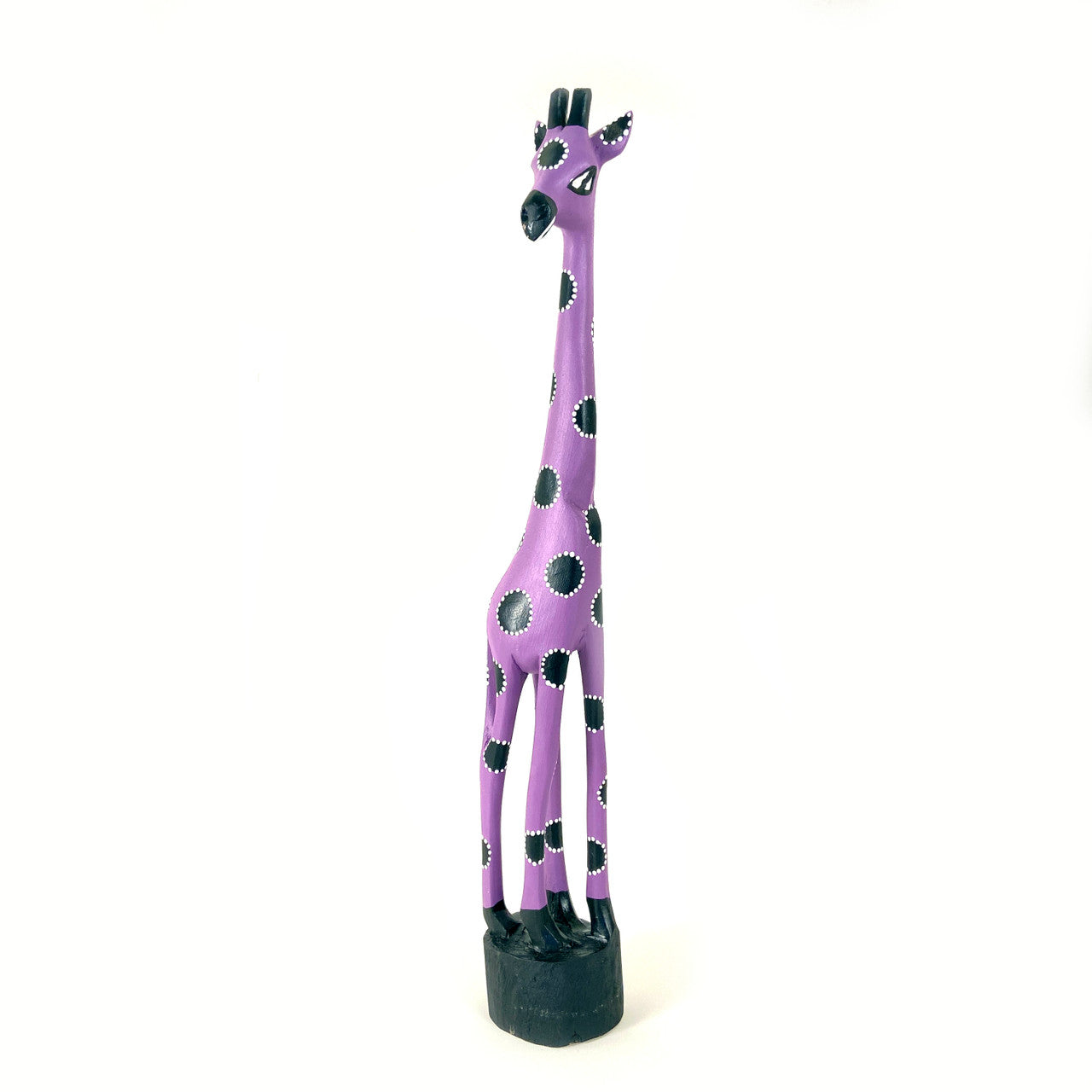 hand painted purple giraffe