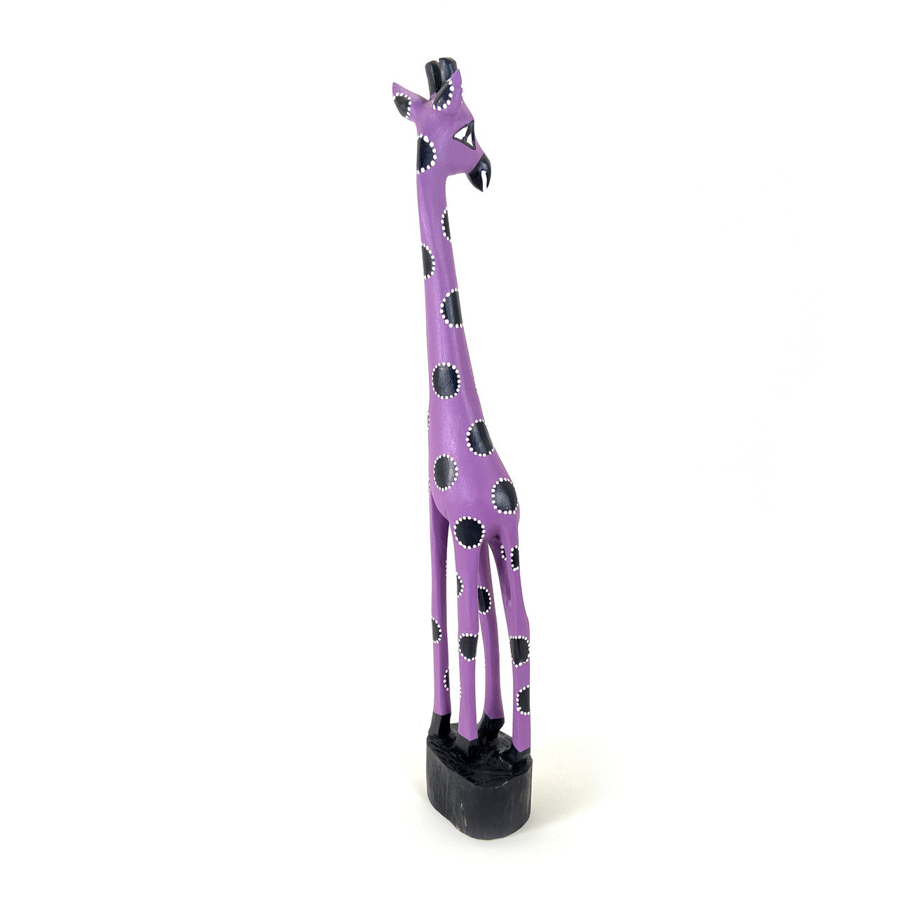 purple wooden giraffe