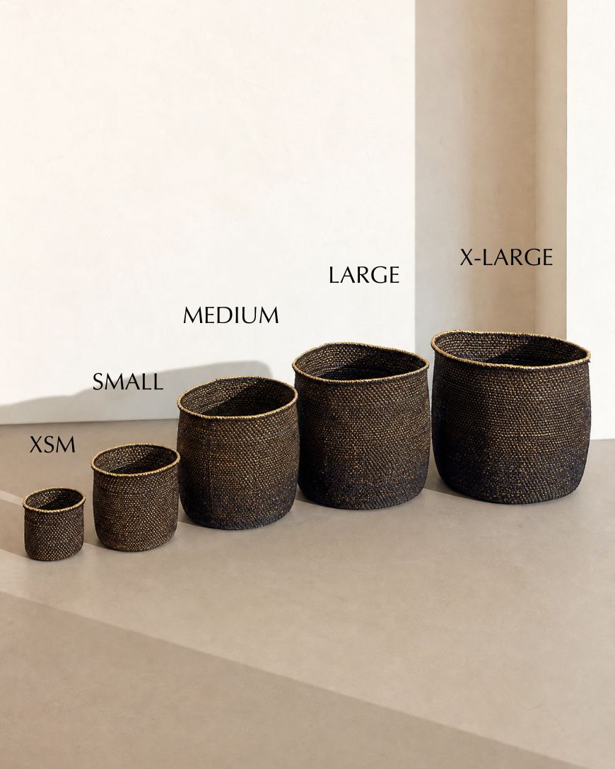Light Black Iringa Baskets