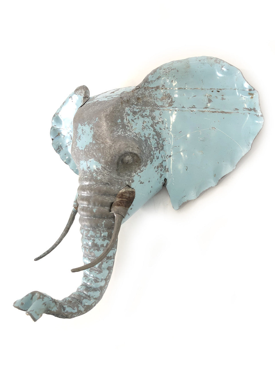 Elephant Animal Mask - Recycled Metal Wall Art - Image 3