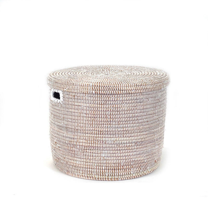 white modern basket