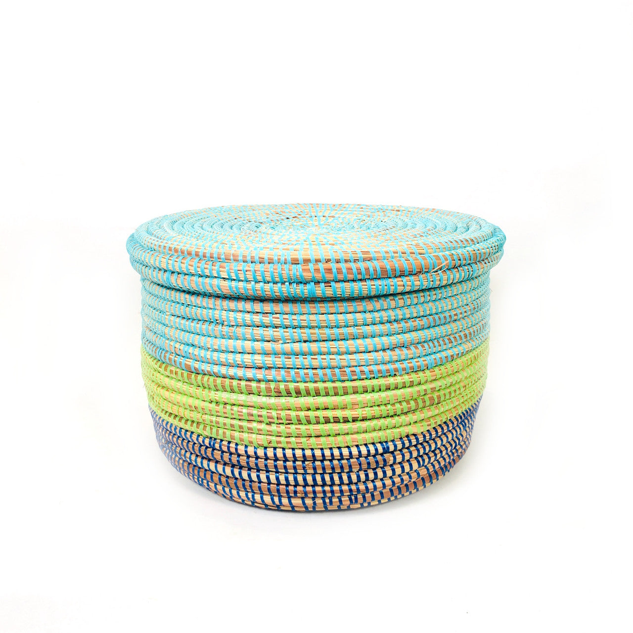 flat lidded basket storage
