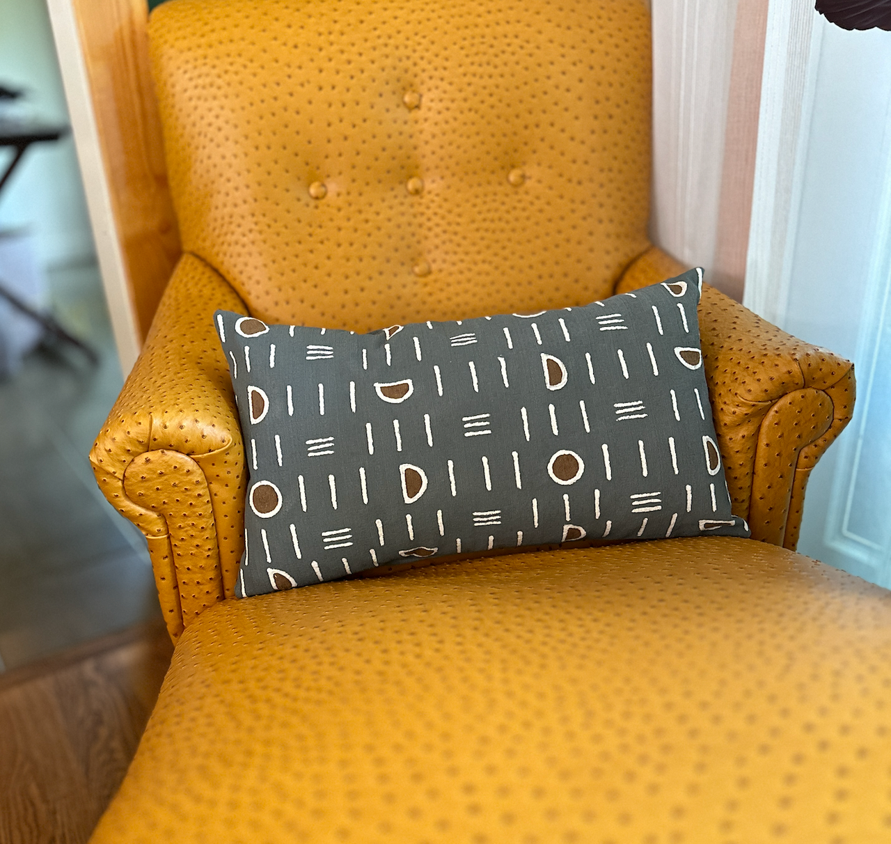 perfect lumbar bolster pillow for a lounger chair