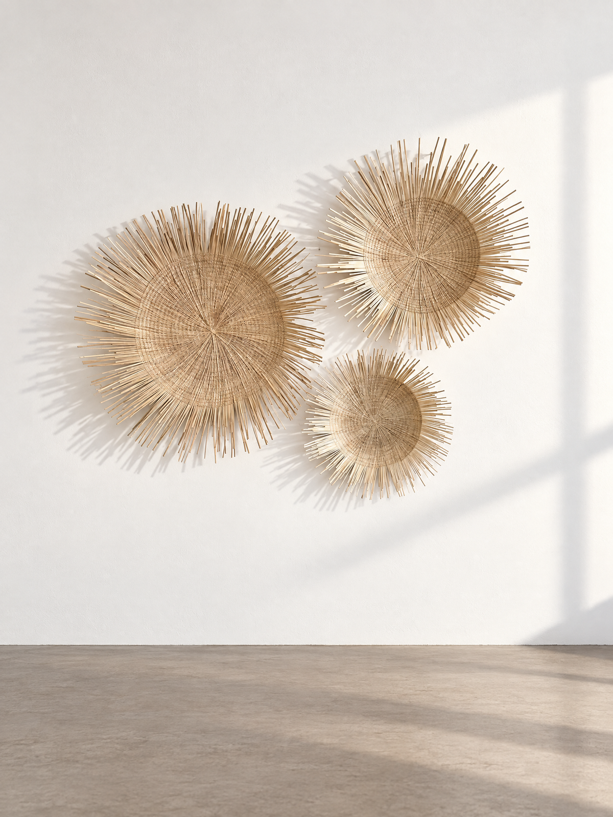 Natural Sunburst Plate Wall Hangings | Malawi