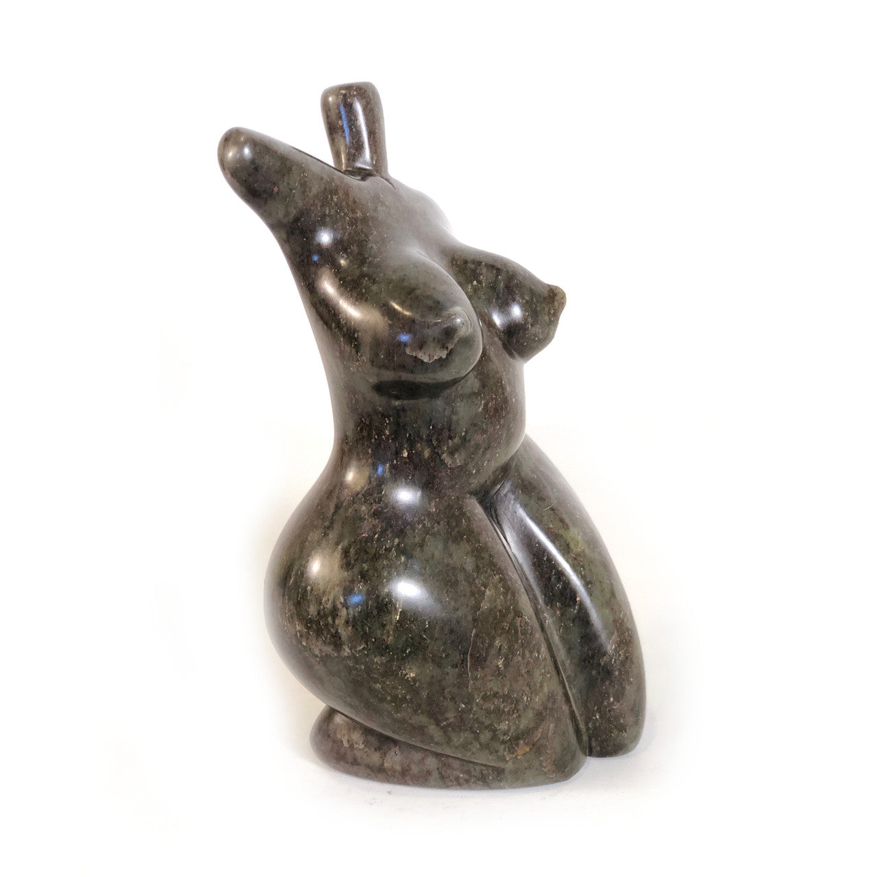stone shona stone kneeling woman