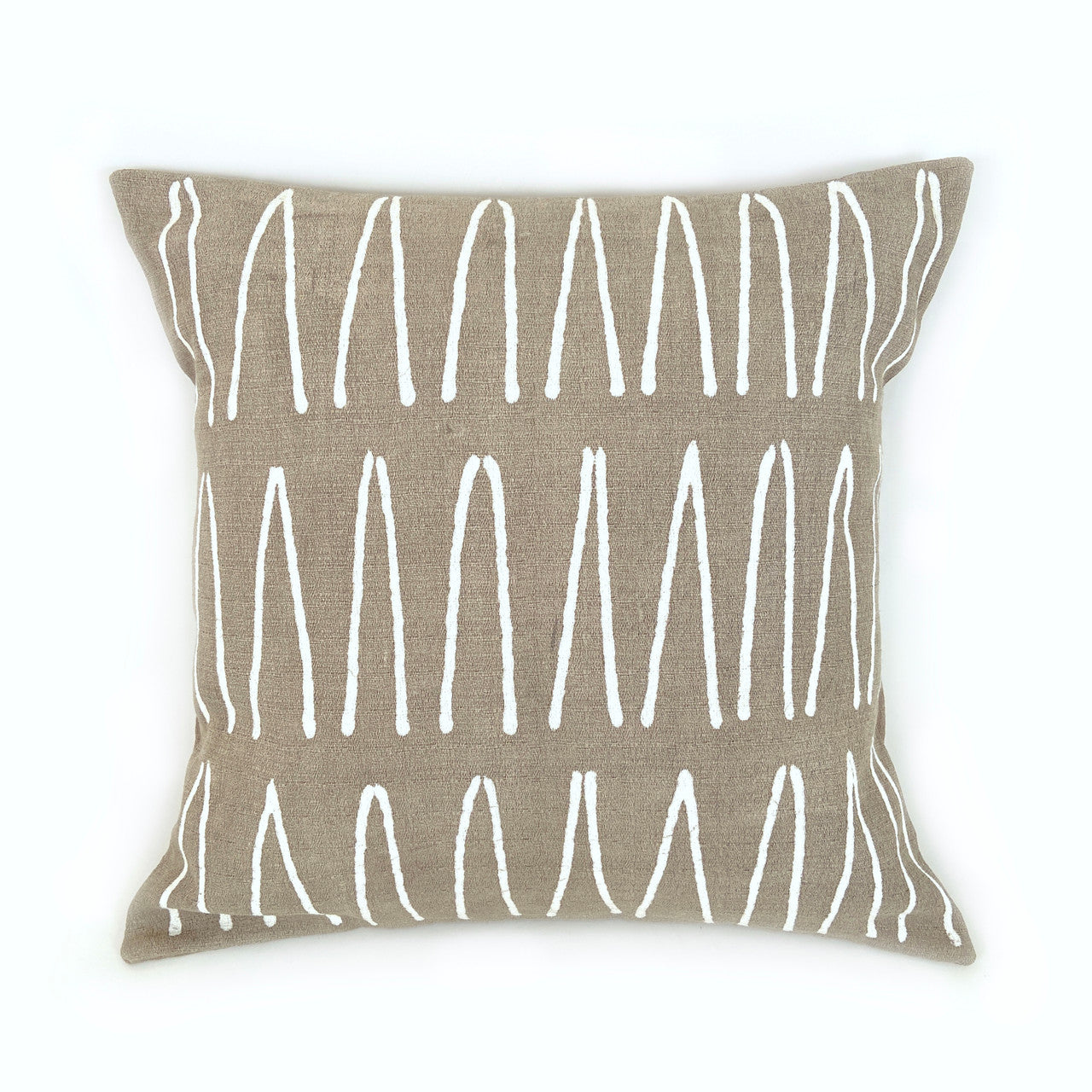 beige lines pillow