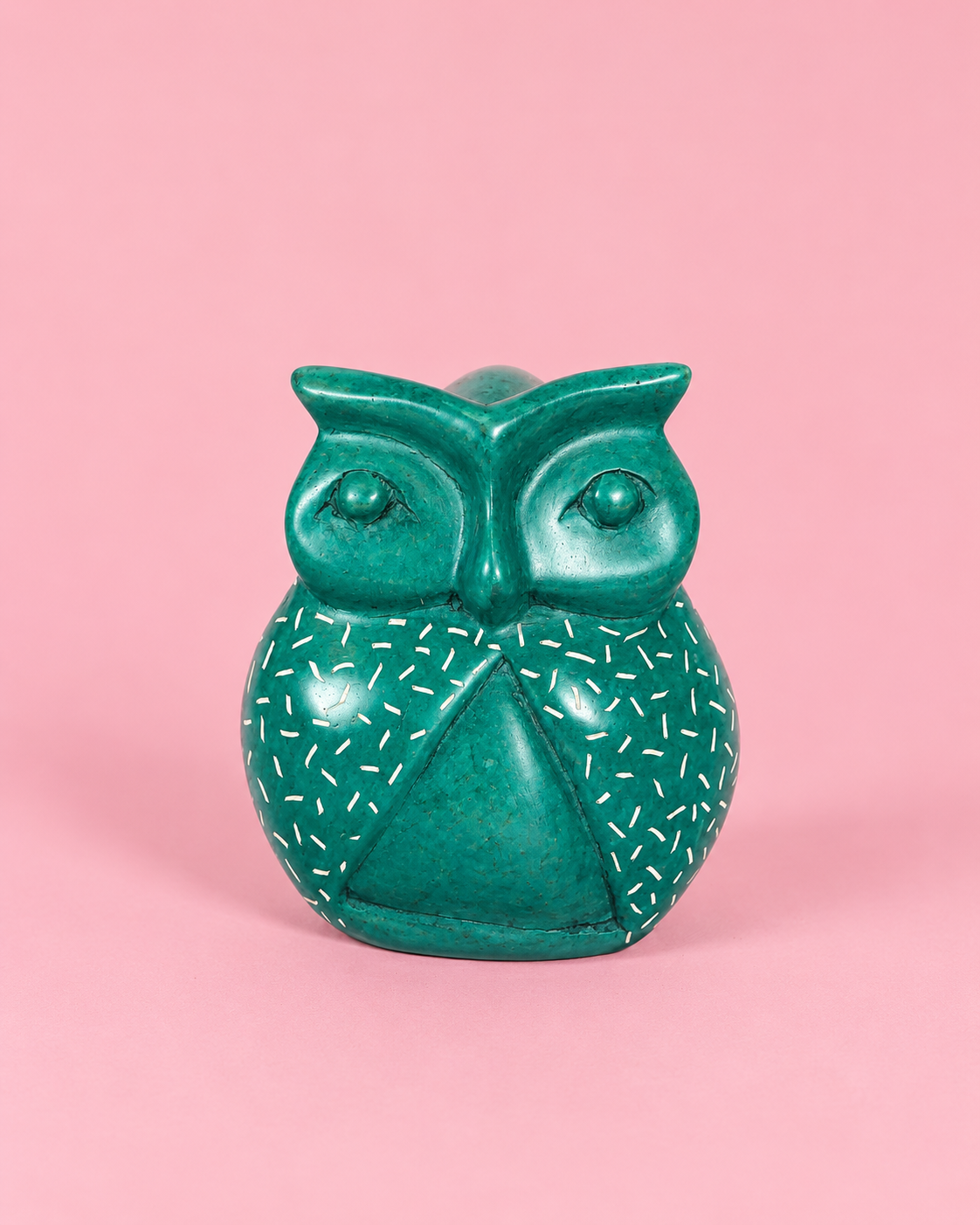 Green Owl - Soapstone