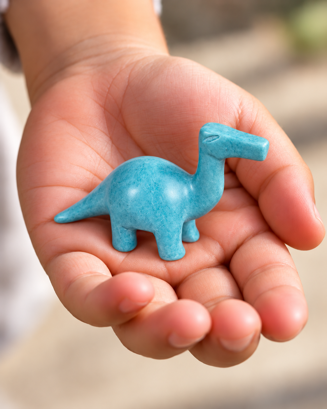 Blue Soapstone Dinosaurs | Kenya