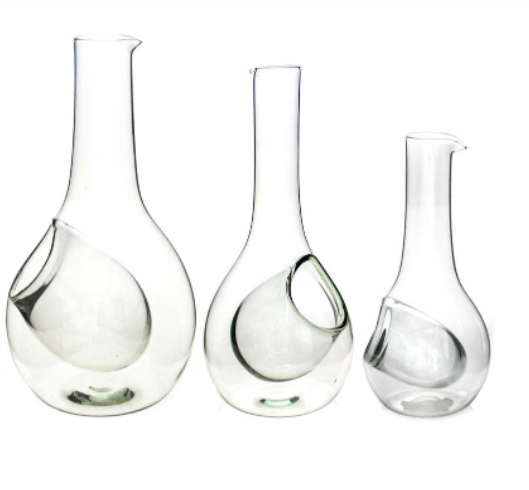 wine cooler decanters in three sizes