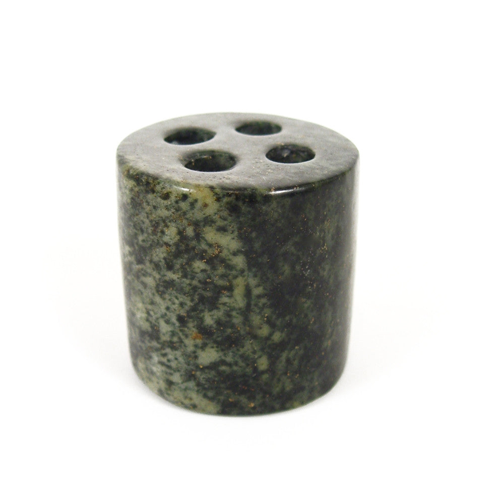stone pencil or toothbrush holder top view