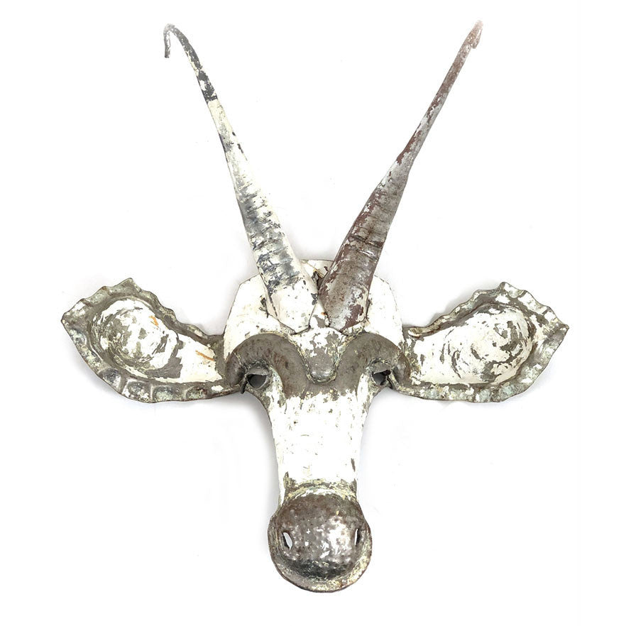 Sable Animal Mask - Recycled Metal Wall Art - Image 1