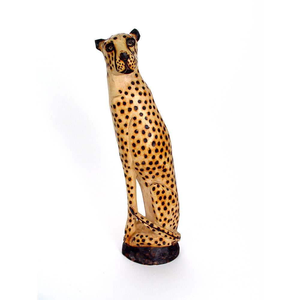 Cheetah Sitting - Jacaranda Wood - Image 2
