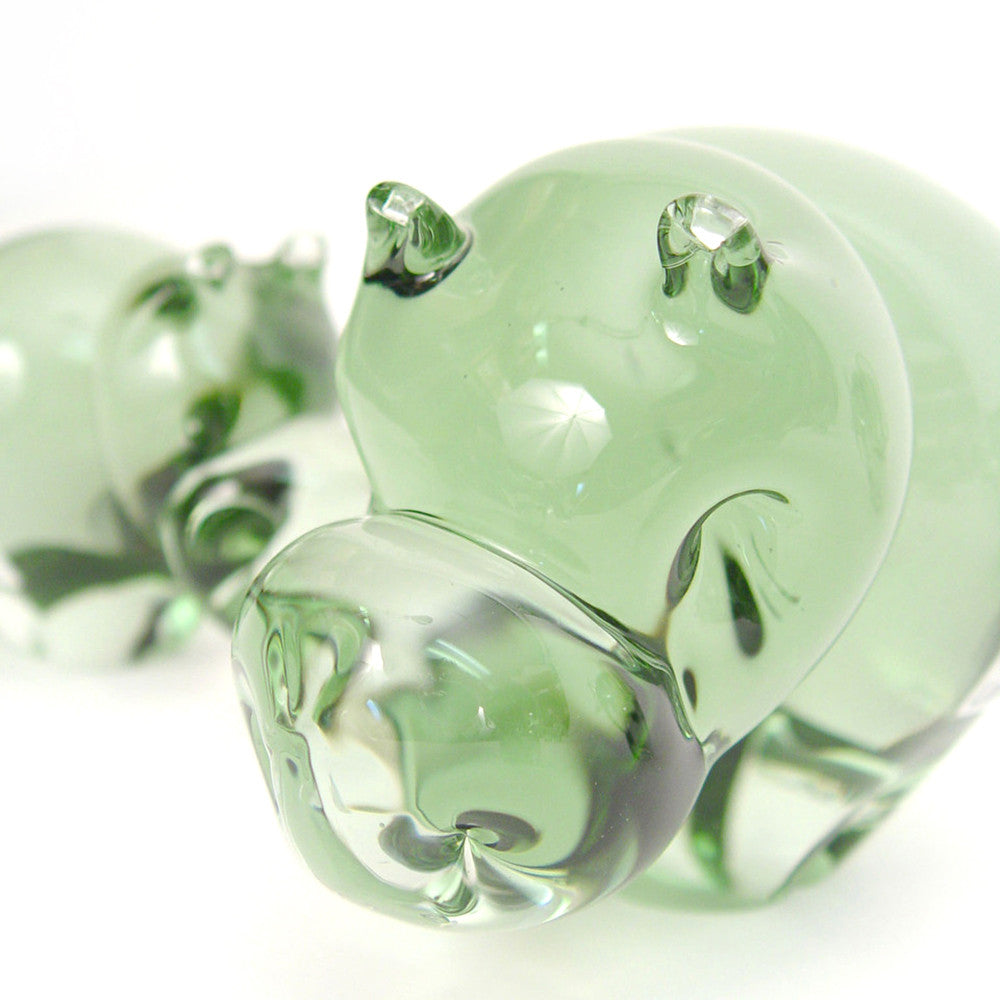 Recycled Glass Hippo -Image 2