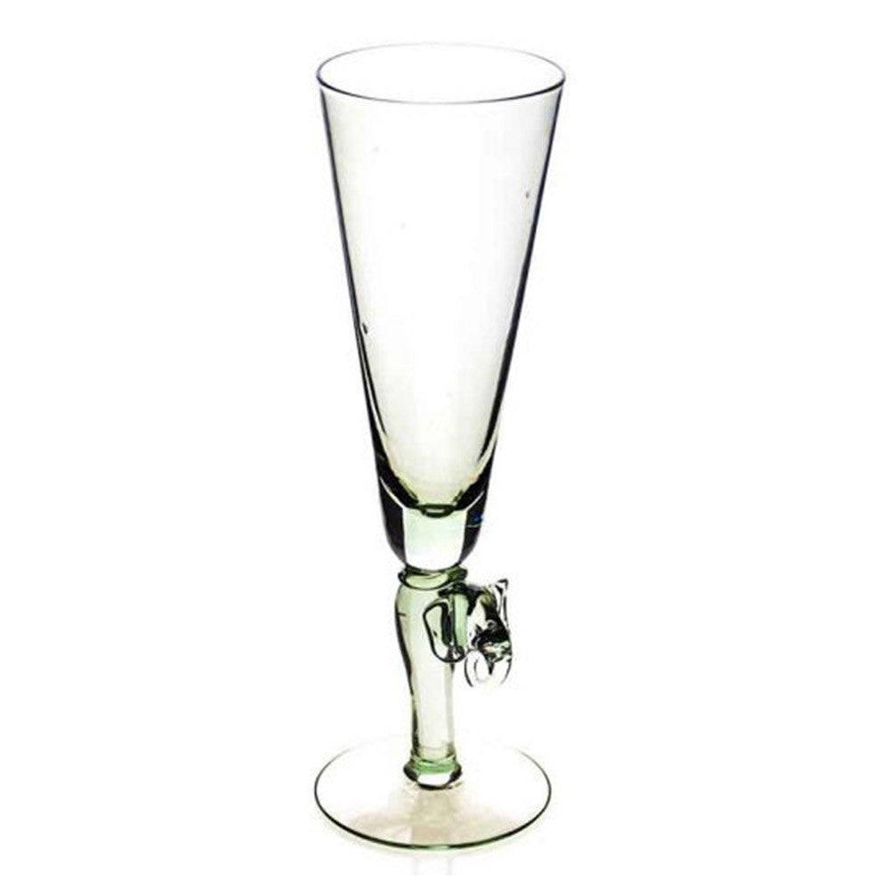 Champagne Glass with Elephant Stem