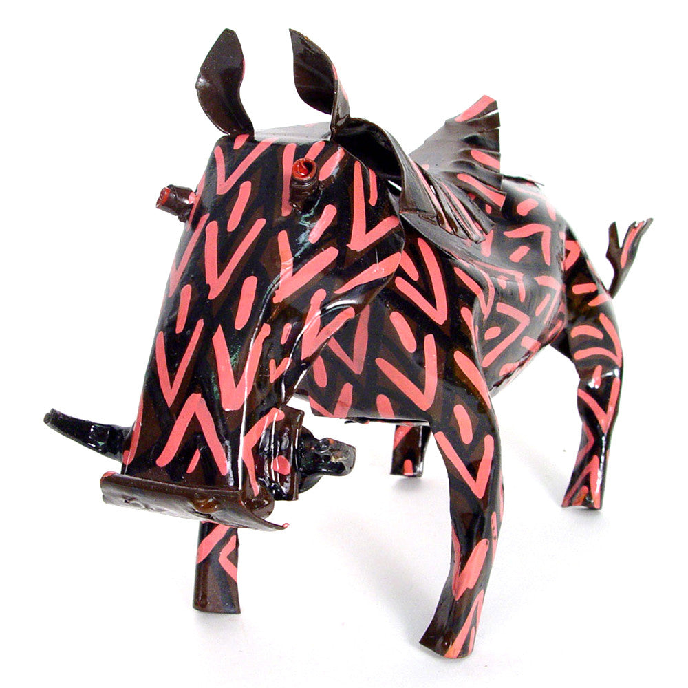 Painted Tin Warthog - Image 1