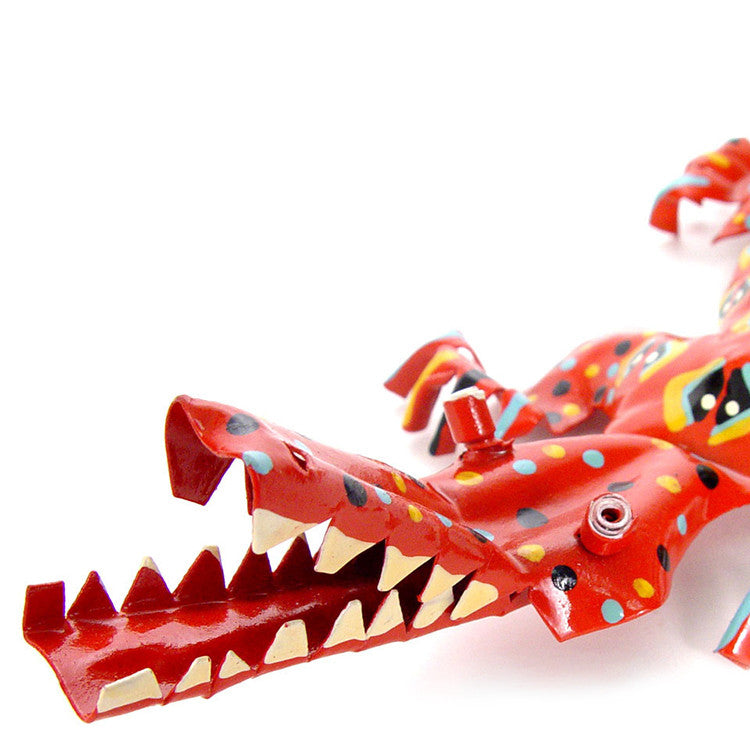 Small Tin Crocodile - Close UP