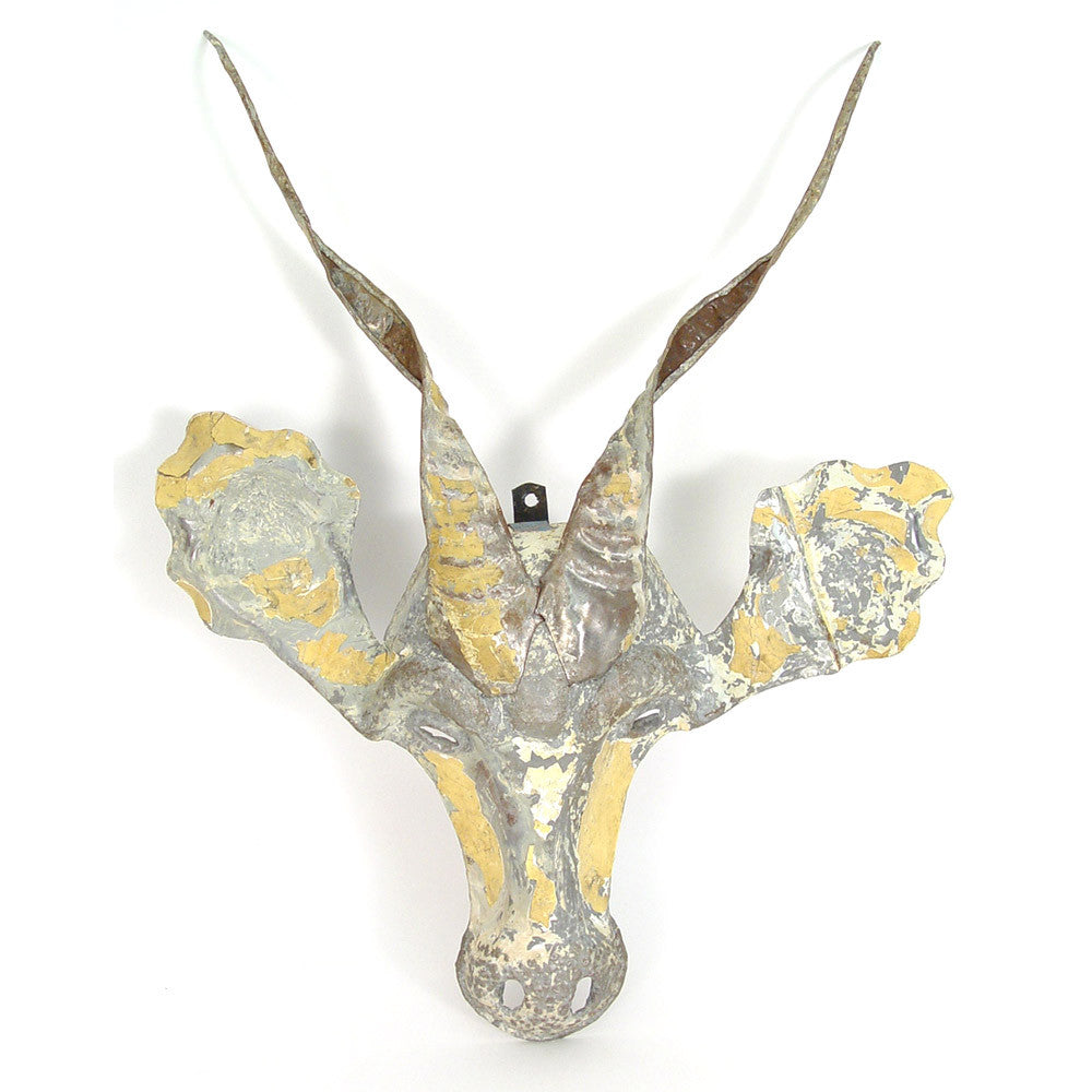 Kudu Animal Mask - Recycled Metal Wall Art - Image 2