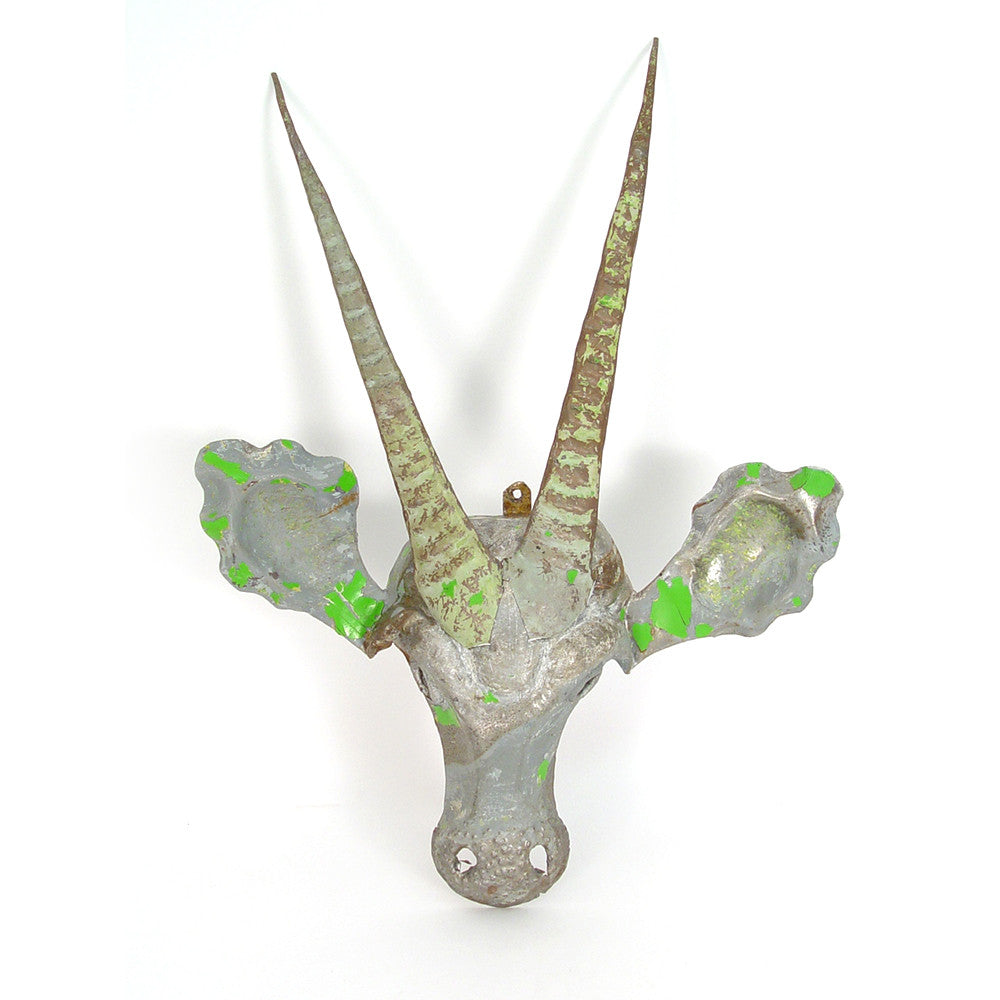 Sable Animal Mask - Recycled Metal Wall Art - Image 2