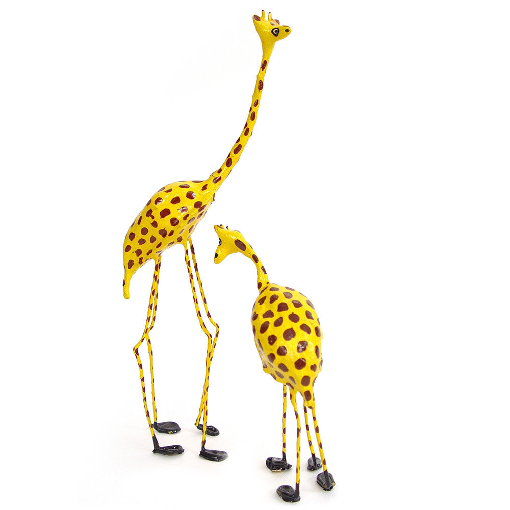 Seedpod Giraffe pair, from side and back