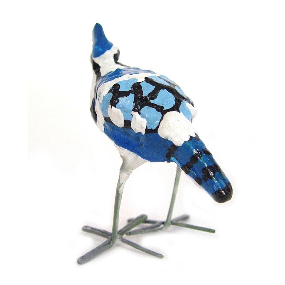 Seedpod Blue Jay from the back