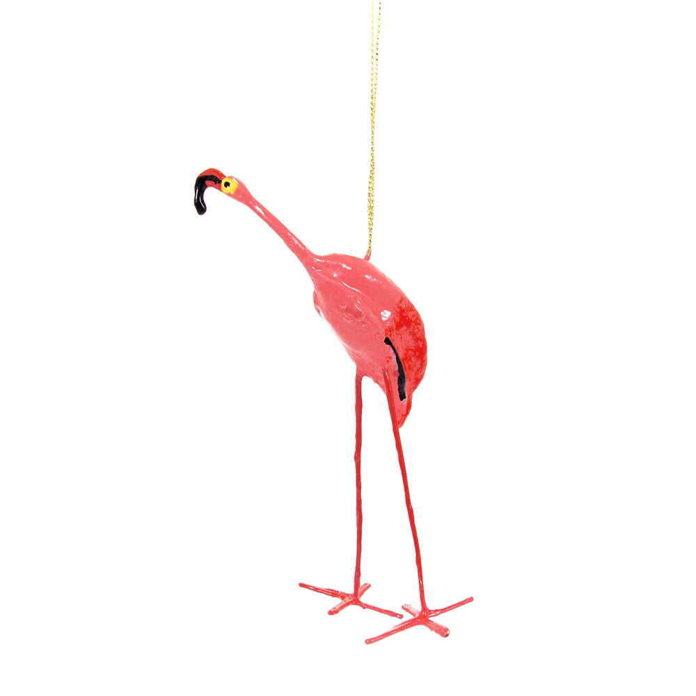 seed pod bird ornament flamingo