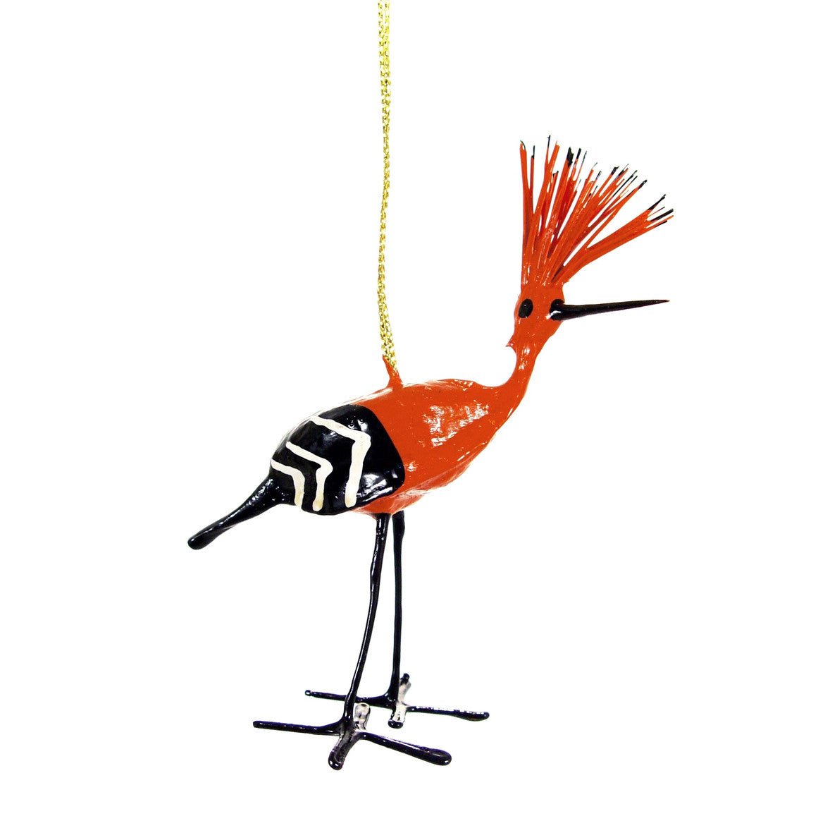 seed pod bird ornament hoopoe