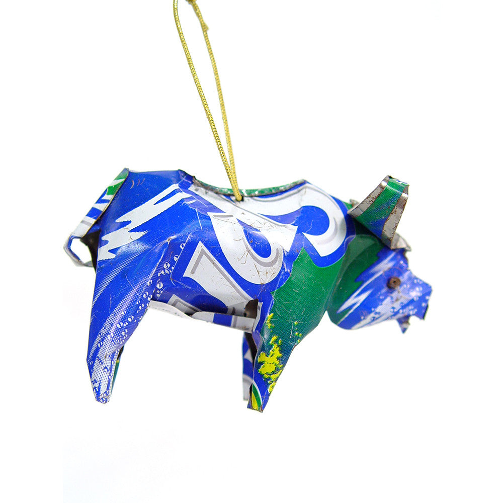Unpainted Tin Buffalo Ornament
