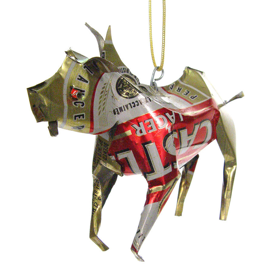 Unpainted Tin Zebra Ornament - Image 2