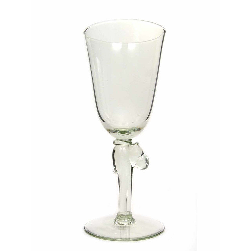 Wine Glass with Animal Stem - Hippo