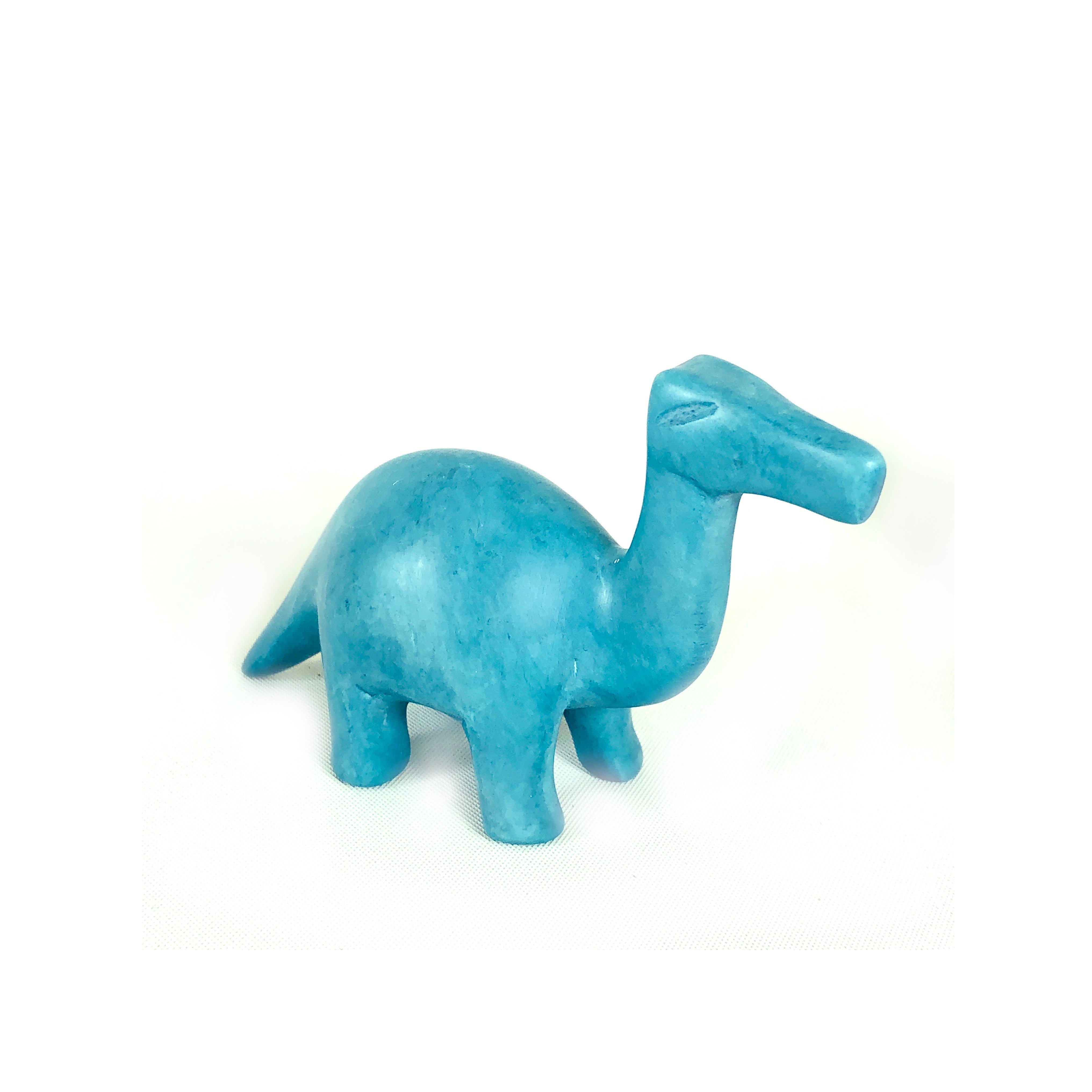 Blue Soapstone Dinosaur