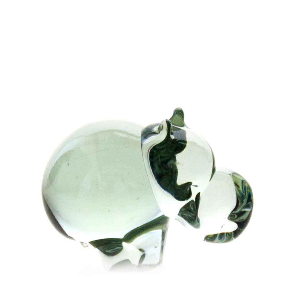 Recycled Glass Hippo