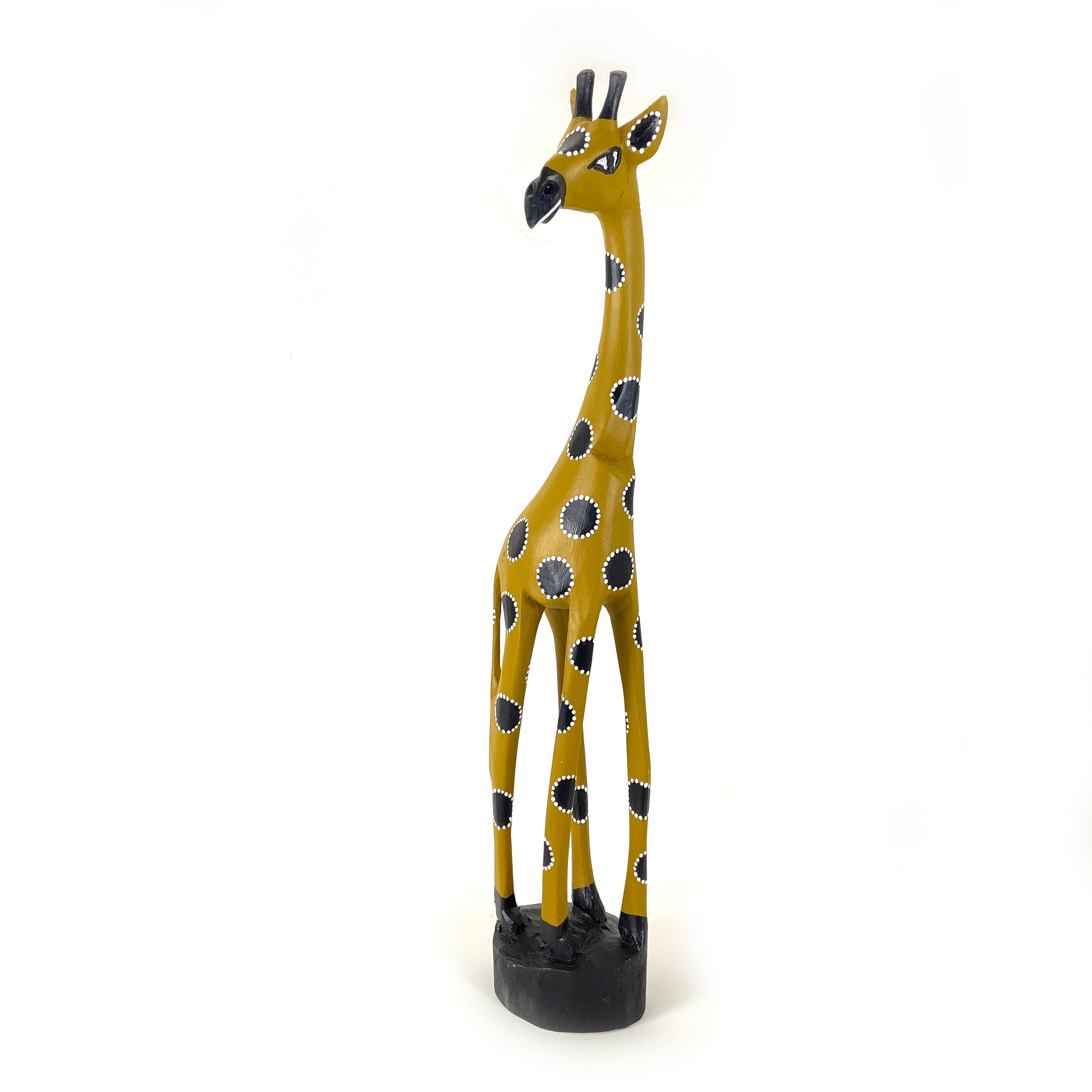 Colorful Painted Wood Giraffe - 24"