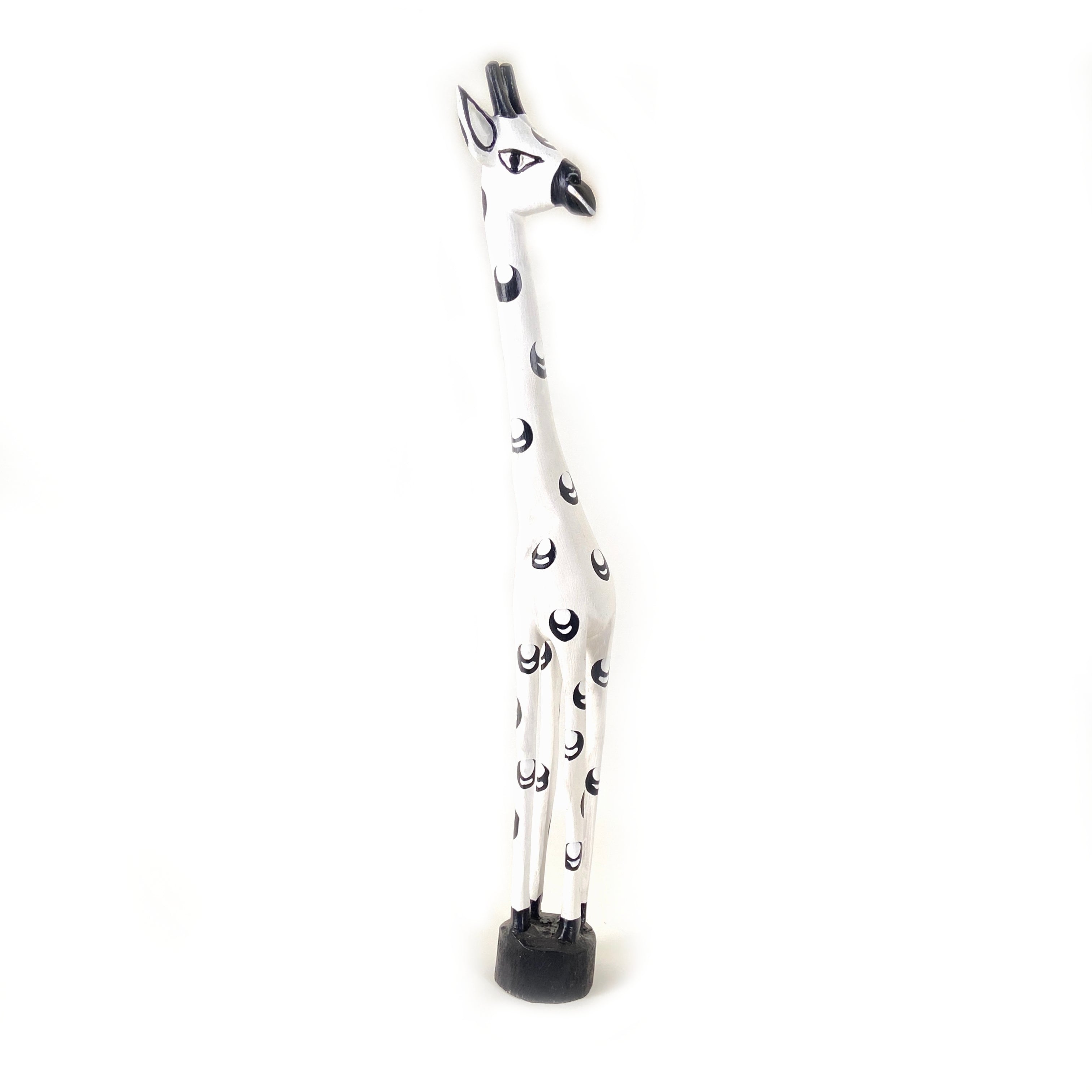 Colorful Painted Wood Giraffe - 24"